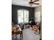 Playful bedroom featuring a large window, gray walls, and carpeted floors at 3354 Nottinghill Dr, Plainfield, IN 46168