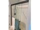 Shower stall with glass doors and a hand held shower head at 3354 Nottinghill Dr, Plainfield, IN 46168