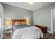 Bedroom featuring hard wood floors, a comfortable bed, and bright, natural light at 4356 N College Ave, Indianapolis, IN 46205