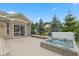 A backyard deck featuring a built-in hot tub, ideal for relaxation and outdoor entertainment at 4434 Hickory Ridge Blvd, Greenwood, IN 46143