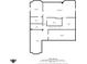 Detailed floor plan of the first floor of a home showcasing the layout of rooms and dimensions at 4434 Hickory Ridge Blvd, Greenwood, IN 46143