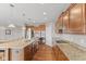 Spacious kitchen with granite countertops, stainless steel appliances, and ample cabinet space at 4434 Hickory Ridge Blvd, Greenwood, IN 46143