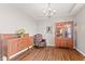 Cozy living room featuring beautiful wood floors and classic furniture at 4434 Hickory Ridge Blvd, Greenwood, IN 46143