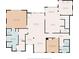 Detailed floor plan showcasing the layout of rooms and dimensions of the first floor of the house at 4446 Lakeridge Dr, Indianapolis, IN 46234
