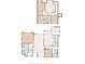 Detailed floor plan showcasing the layout of rooms and dimensions of the house at 4446 Lakeridge Dr, Indianapolis, IN 46234