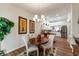 Cozy dining room adjacent to the kitchen, perfect for Gathering meals at 564 Parkhurst Ct, Greenwood, IN 46142