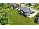 A two-story home showing a massive backyard and lush green lawns near a quiet neighborhood at 5706 Bentbrook Dr, Bargersville, IN 46106