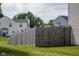 Backyard with a charming wooden fence providing both privacy and a decorative element at 6524 Amick Way, Indianapolis, IN 46268