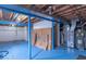 Open unfinished basement space with exposed ceiling and mechanicals, ready for personalization at 6937 Thousand Oaks Dr, Indianapolis, IN 46214