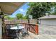 Inviting backyard deck with outdoor seating, perfect for entertaining at 7113 Chandler Dr, Indianapolis, IN 46217