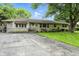 Charming single-story home with a well-maintained lawn and inviting front porch seating at 7113 Chandler Dr, Indianapolis, IN 46217