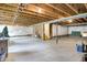 Spacious unfinished basement featuring exposed ceiling, painted walls and concrete floor at 773 Bracknell Dr, Avon, IN 46123