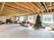 Large unfinished basement with exposed ceiling and structural elements, and concrete floor at 773 Bracknell Dr, Avon, IN 46123