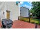 The deck overlooks the yard and neighborhood, with the house siding next to it at 773 Bracknell Dr, Avon, IN 46123