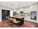 Spacious kitchen with large island and stainless steel double oven at 773 Bracknell Dr, Avon, IN 46123