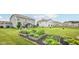Spacious backyard featuring a well-maintained garden and outdoor living space at 8126 Kilborn Way, Avon, IN 46123