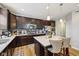 Gourmet kitchen featuring a spacious island, stainless steel appliances and stylish cabinetry at 8126 Kilborn Way, Avon, IN 46123