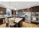 Beautiful kitchen with granite countertops, stainless steel appliances and a large island at 8126 Kilborn Way, Avon, IN 46123