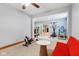 Finished basement recreational space offers opportunity for a home gym at 8301 Cooper Ln, Zionsville, IN 46077