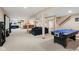 Finished basement with flexible space, perfect for entertaining and recreation at 8301 Cooper Ln, Zionsville, IN 46077