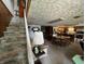 Spacious lower level with stairs leading to the kitchen and dining area at 8664 S Nash Dr, Nineveh, IN 46164