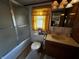 Bright bathroom featuring shower, sink, and vanity at 8664 S Nash Dr, Nineveh, IN 46164