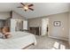 Main bedroom featuring neutral colors, carpeted floors, ample closet space and natural light at 8904 Carnation Dr, Noblesville, IN 46060