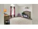Spacious bedroom featuring high ceilings, large window, carpet, and a crib at 9653 Cypress Way, Carmel, IN 46032