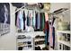 Walk-in closet with shelves and hanging storage provides ample room for clothes, shoes and accessories at 9653 Cypress Way, Carmel, IN 46032