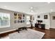 Versatile upstairs loft provides ample space for a home office and exercise area at 9653 Cypress Way, Carmel, IN 46032