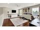 Upstairs loft boasts a built-in entertainment center and versatile open space for an office or workout area at 9653 Cypress Way, Carmel, IN 46032