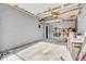 Unfinished garage area with concrete walls and floor, offering plenty of space for parking and storage with room for customization at 1130 E 105Th St, Carmel, IN 46280
