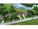 Aerial view showing neighborhood next to pond and golf course at 1326 Pebble Brook Dr, Noblesville, IN 46062