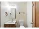 Bathroom featuring a vanity with sink and a toilet at 1326 Pebble Brook Dr, Noblesville, IN 46062