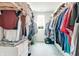 Spacious walk-in closet with shelves and rods for optimal storage space at 15192 Montfort Dr, Noblesville, IN 46062