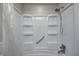 Clean bathroom shower with a clear curtain at 1660 Obara Ct, Carmel, IN 46033