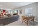 Finished basement with a stylish sofa, foosball table, and recessed lighting at 2105 Granville Dr, Westfield, IN 46074