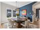 Stylish dining room with unique decor, modern lighting, and comfortable seating at 2105 Granville Dr, Westfield, IN 46074