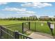 Fenced community dog park with lush green grass, secure entrances, and posted rules at 2105 Granville Dr, Westfield, IN 46074