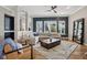 Spacious living room with hardwood floors, large windows, and a comfortable seating area at 2105 Granville Dr, Westfield, IN 46074