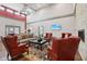 Spacious lounge featuring a stone fireplace, ample seating, and modern amenities for relaxation at 2105 Granville Dr, Westfield, IN 46074