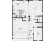First-floor floor plan showing open-concept layout and kitchen with dining and living rooms at 2151 Bear Oak Way, Shelbyville, IN 46176