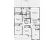 Second-story floor plan featuring four bedrooms including primary suite and laundry room at 2151 Bear Oak Way, Shelbyville, IN 46176
