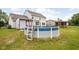 Backyard features a pool and a gazebo for outdoor entertaining at 6955 Long Run Dr, Indianapolis, IN 46268