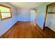 Bright bedroom with hardwood floors, natural lighting and closet at 771 Doran Ave, Shelbyville, IN 46176