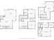 Detailed floor plan showcasing the layout of the home, with dimensions of each room and floor at 806 Shelby St, Indianapolis, IN 46203