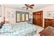 Bedroom with plush carpet, natural light and a comfortable chair at 8534 Helmsman Cir, Indianapolis, IN 46256