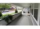 View of the home's front porch overlooking the neighborhood at 917 N Rural St, Indianapolis, IN 46201