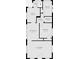 Detailed floor plan showcasing the layout of the kitchen, living room, bedrooms, and bathroom at 1011 W 7Th St, Anderson, IN 46016