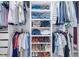 Organized closet features rods and shelving for maximum storage at 1015 Fox Hill Dr, Indianapolis, IN 46228
